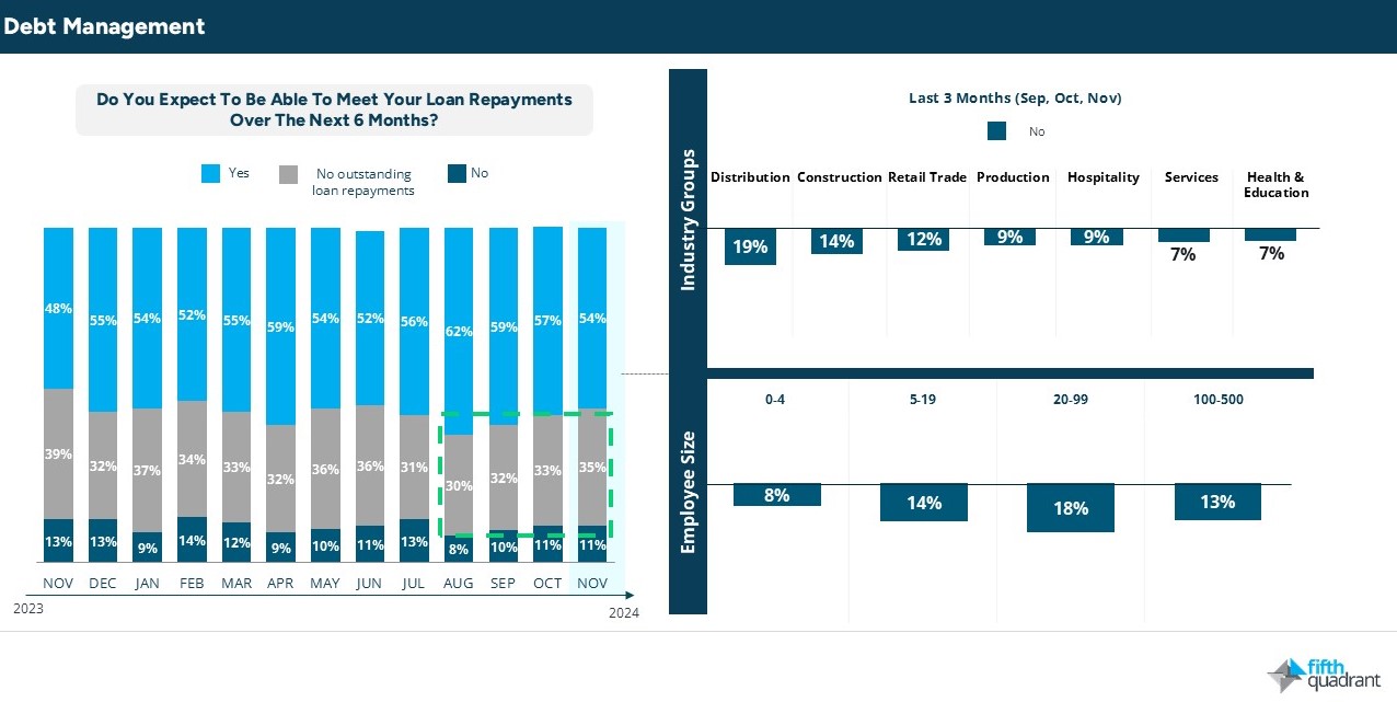 Debt Management - SME Confidence Nov 2024